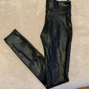 Spanx Faux Leather Leggings - Black XS